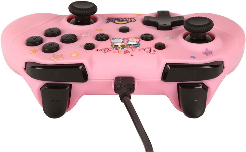 Konix Unik Switch Wired Controller for Nintendo Switch (Be Love Pink) image 2
