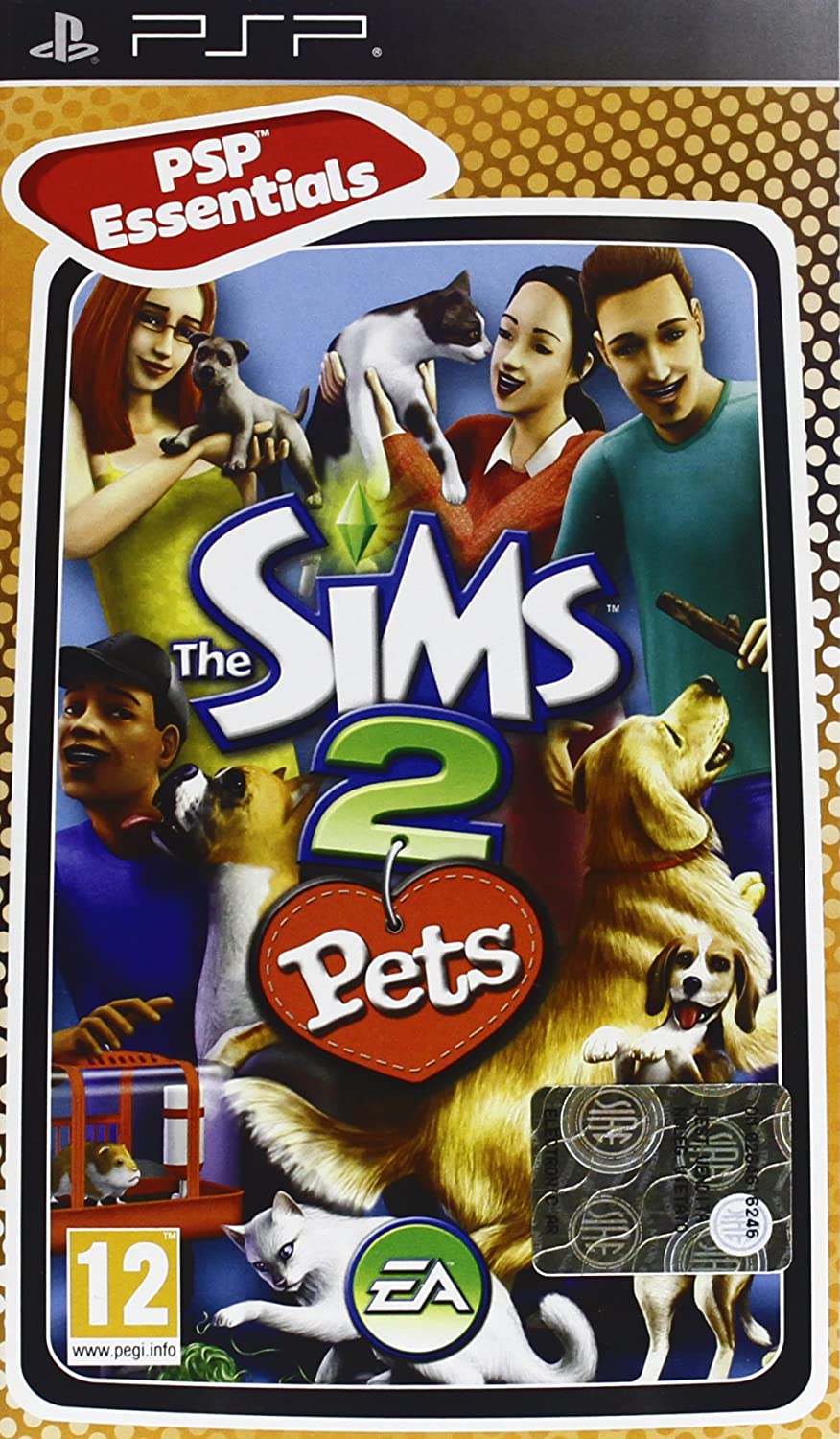 The Sims 2 Pets PSP Essentials Italian Cover For Sony PSP the-sims-2-pets-psp-essentials-italian-cover-for-sony-psp