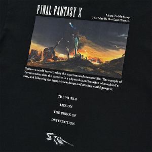 UT Final Fantasy 35th Anniversary - Final Fantasy X T-shirt Black (XXL Size)