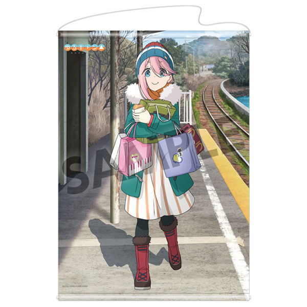 Yuru Camp Original Illustration B2 Wall Scroll: Nadeshiko Kagamihara Hamamatsu Souvenir Version image 1