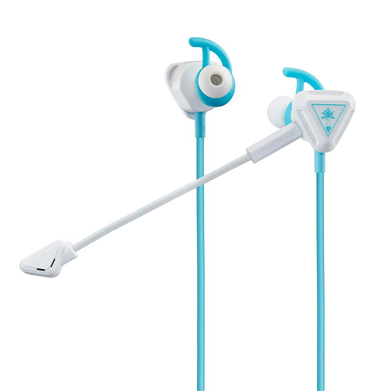Battle Buds In-Ear Gaming Headset for Switch/XB1/PS4/PS5/PC (White/Teal) image 1
