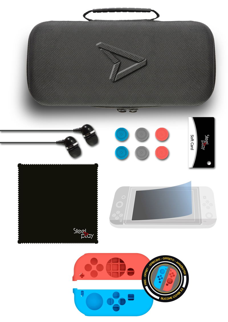 Steelplay - Carry & Protect Kit 11 in 1 for Nintendo Switch image 2
