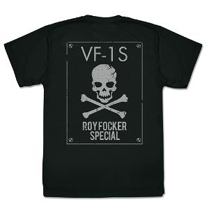 The Super Dimension Fortress Macross - Roy Focker Dry T-shirt Black (XL Size)
