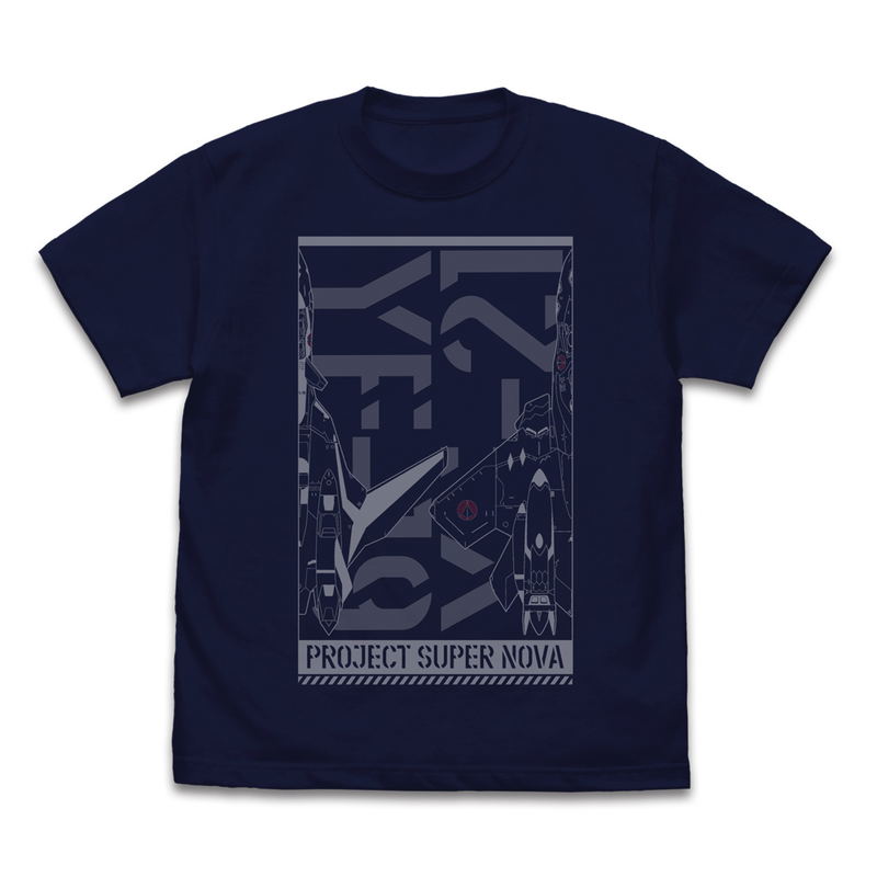Macross Plus YF-19/YF-21 T-Shirt Navy (S Size) image 1