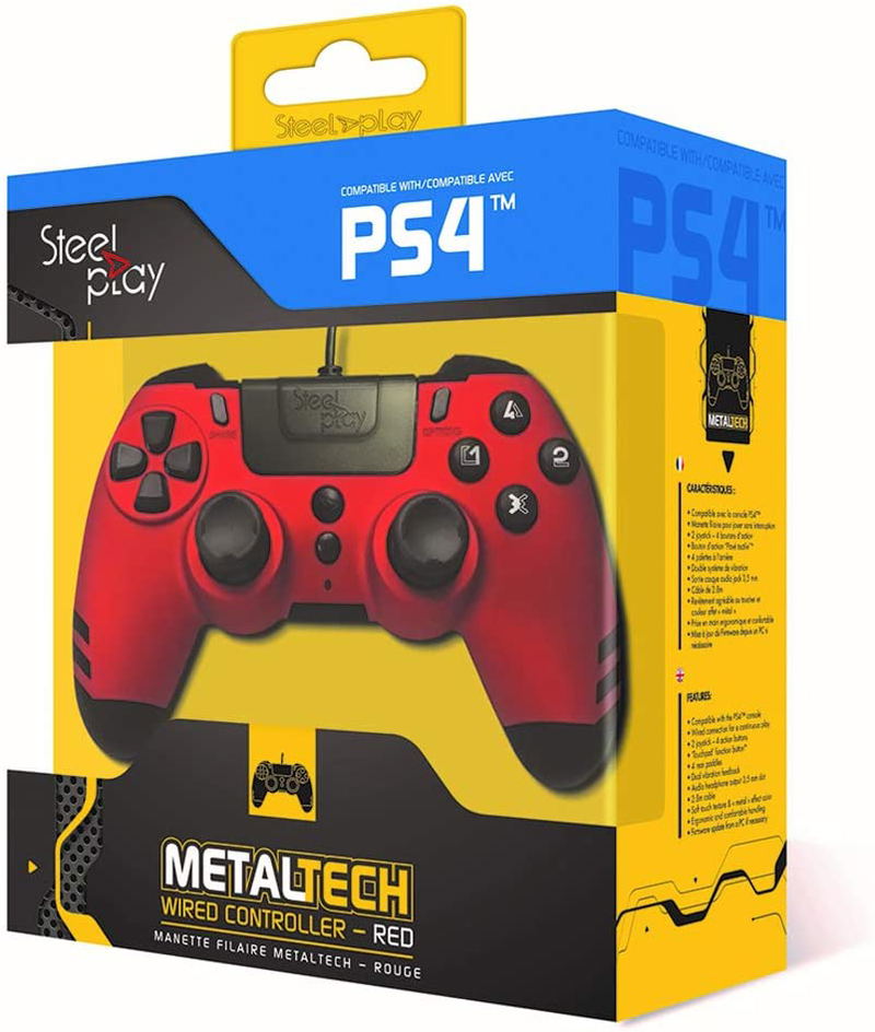 Steelplay - MetalTech Wired Controller (Red) image 1