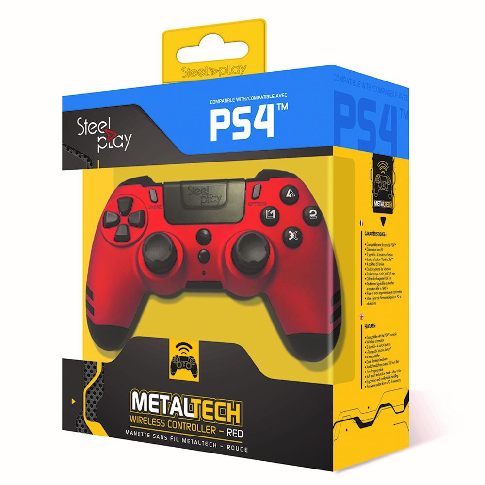 Steelplay - MetalTech Wireless Controller (Red) für PlayStation 4