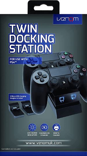 Twin Docking Station for PlayStation 4 (Black)