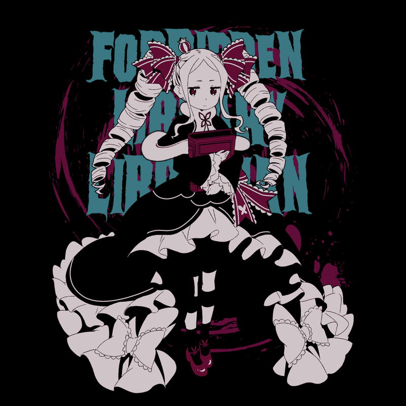 Re:Zero - Starting Life In Another World Beatrice T-shirt Black (L Size) image 2