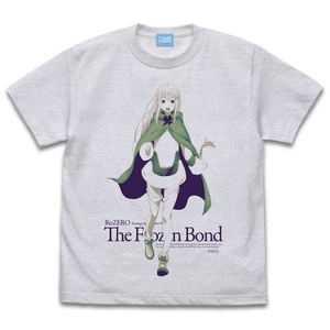 Re:ZERO -Starting Life in Another World- The Frozen Bond Version Emilia T-shirt Ash (L Size)_