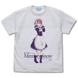 Re:ZERO -Starting Life in Another World- Memory Snow Version Ram T-shirt Ash (S Size)_