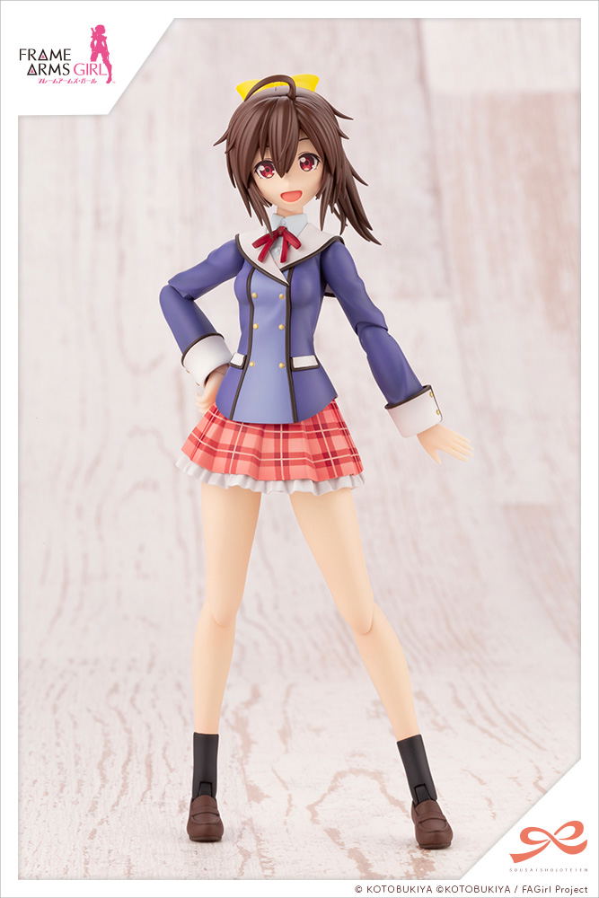 Sousaishojoteien x Frame Arms Girl 1/10 Scale Plastic Model Kit: Ao Gennai Wakaba Girls' High School Winter Clothes image 2
