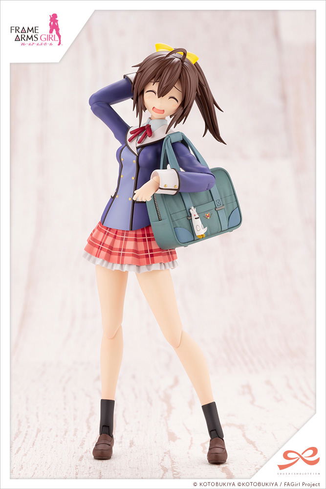 Sousaishojoteien x Frame Arms Girl 1/10 Scale Plastic Model Kit: Ao Gennai Wakaba Girls' High School Winter Clothes image 5