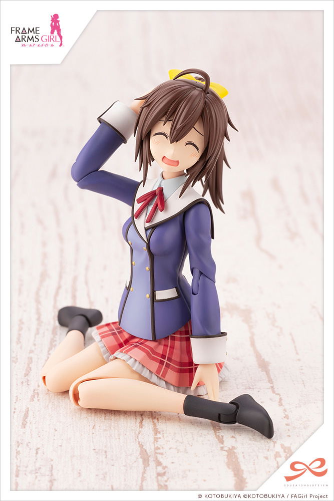 Sousaishojoteien x Frame Arms Girl 1/10 Scale Plastic Model Kit: Ao Gennai Wakaba Girls' High School Winter Clothes image 6