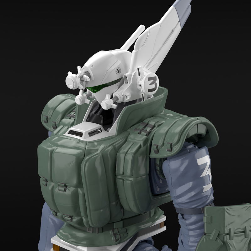 ACKS MP-04 Patlabor The Mobile Police 1/43 Scale Plastic Model Kit: AV-98 Ingram Reactive Armor image 17