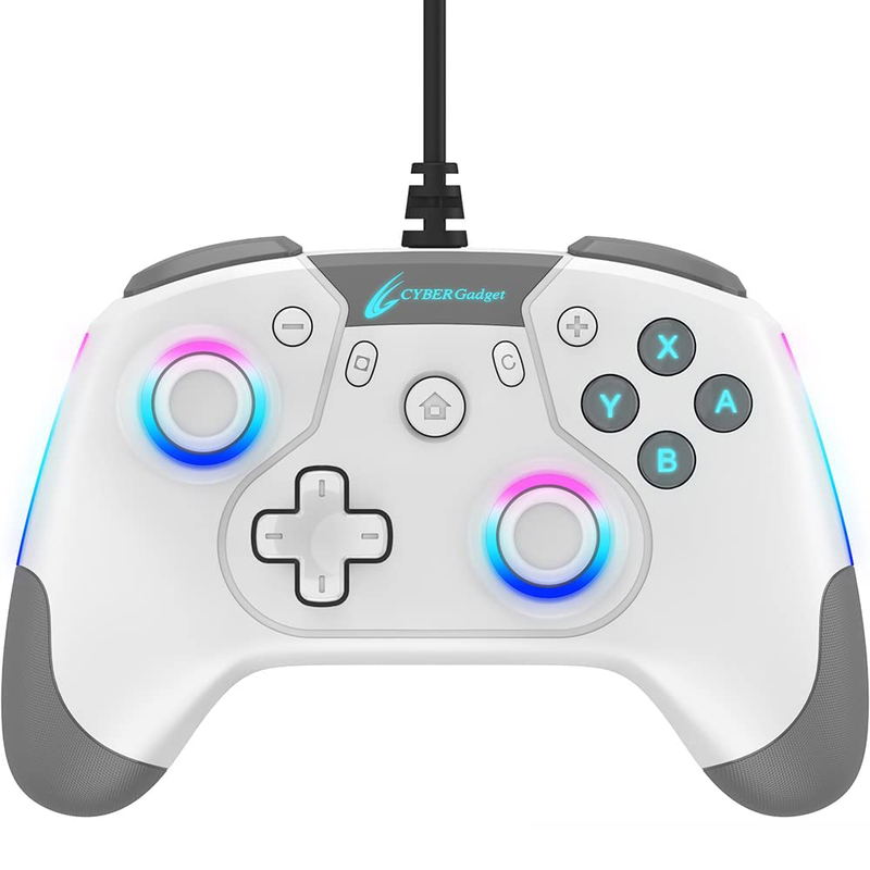 Cyber Gadget Gaming Wired Controller HG for Nintendo Switch (White) image 1