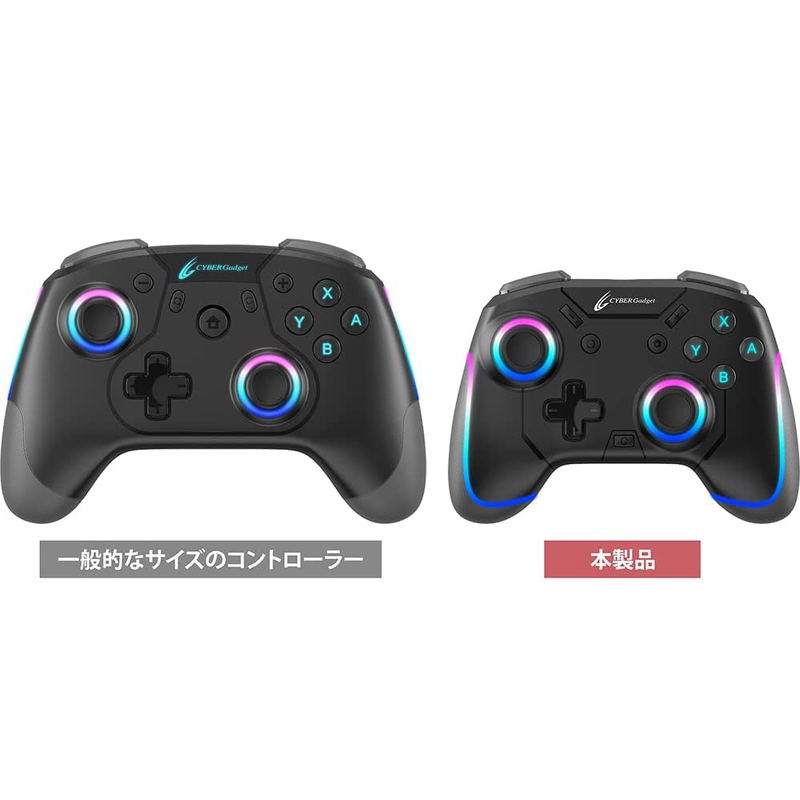 Cyber Gadget Wireless Gaming Controller Mini HG for Nintendo Switch (Black) image 3