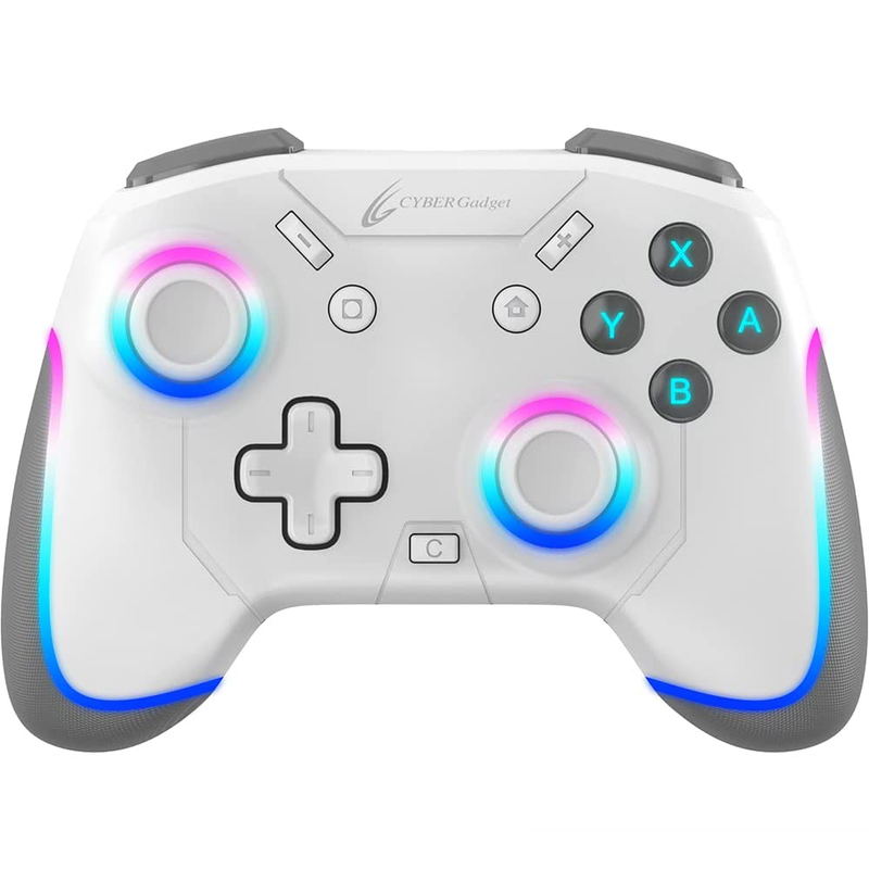 Cyber Gadget Wireless Gaming Controller Mini HG for Nintendo Switch (White) image 1