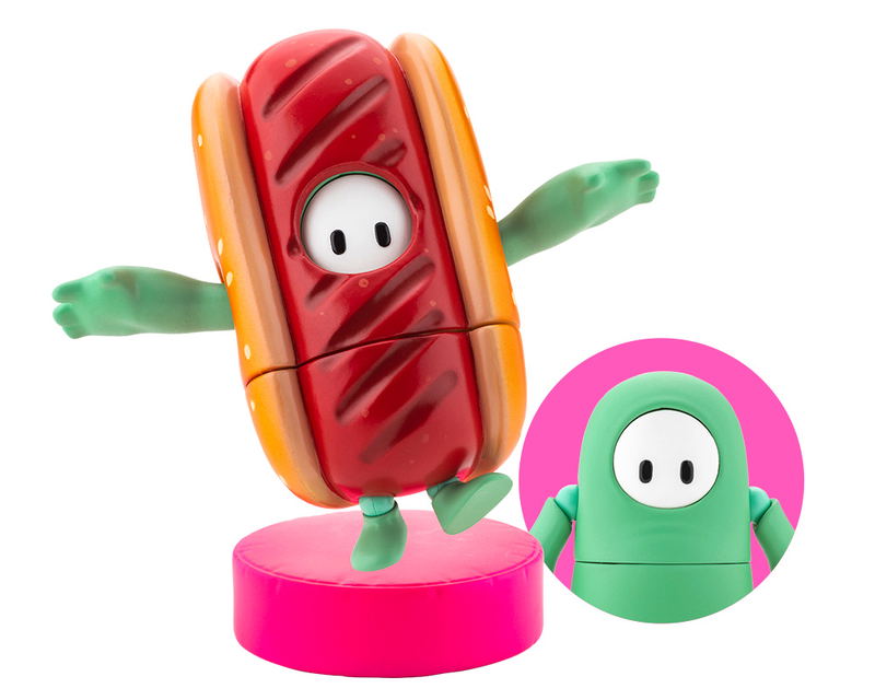 Fall Guys Ultimate Knockout 1/20 Scale Action Figure Pack 03: Mint Chocolate x Hot Dog ​Costume image 1