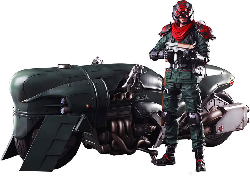 Final Fantasy VII Remake Play Arts Kai: Shinra Elite Security Officer & Motorcycle Set image 1