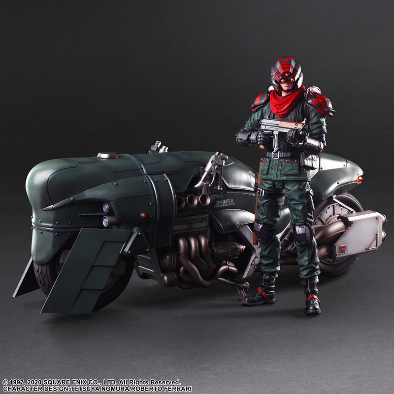 Final Fantasy VII Remake Play Arts Kai: Shinra Elite Security Officer & Motorcycle Set image 2