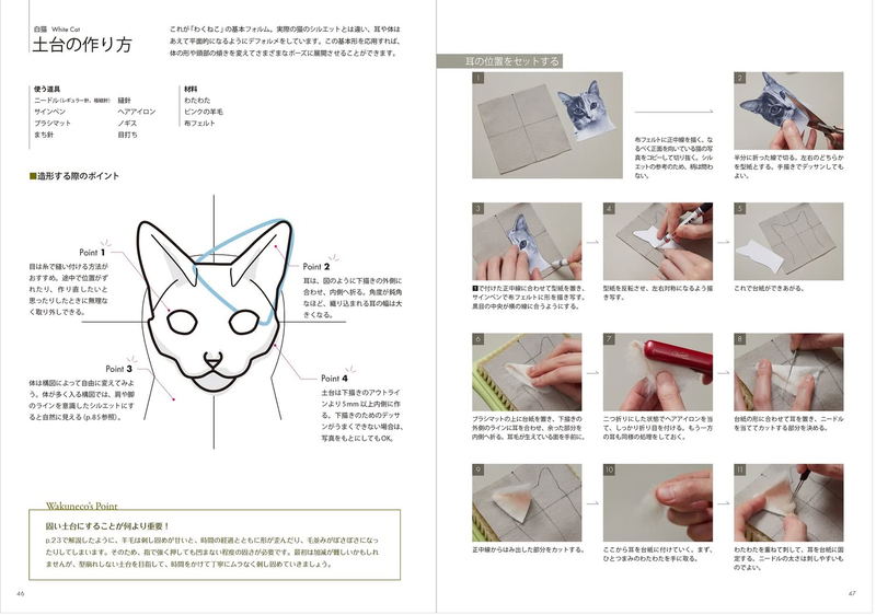 Portrait Of A Cat Born From Wool Felt How To Make A Wakuneko image 10