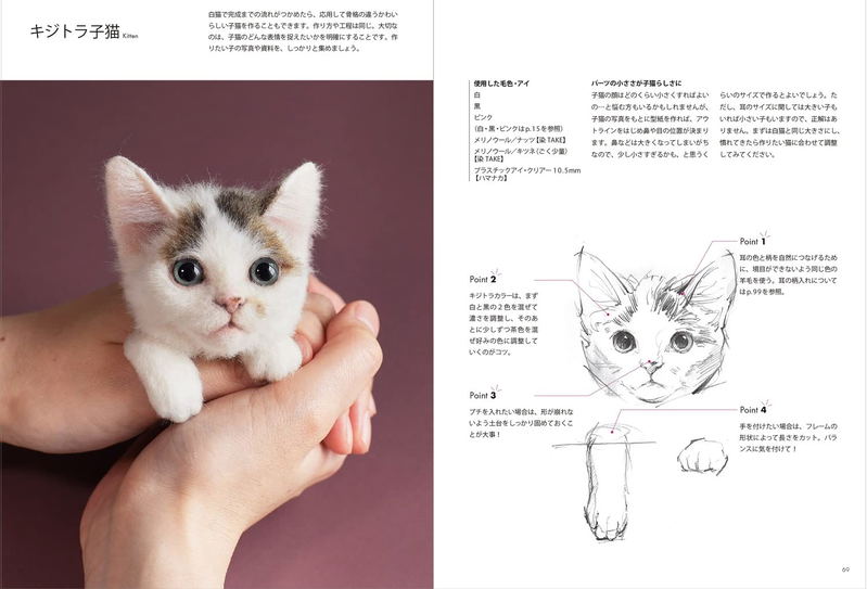 Portrait Of A Cat Born From Wool Felt How To Make A Wakuneko image 11