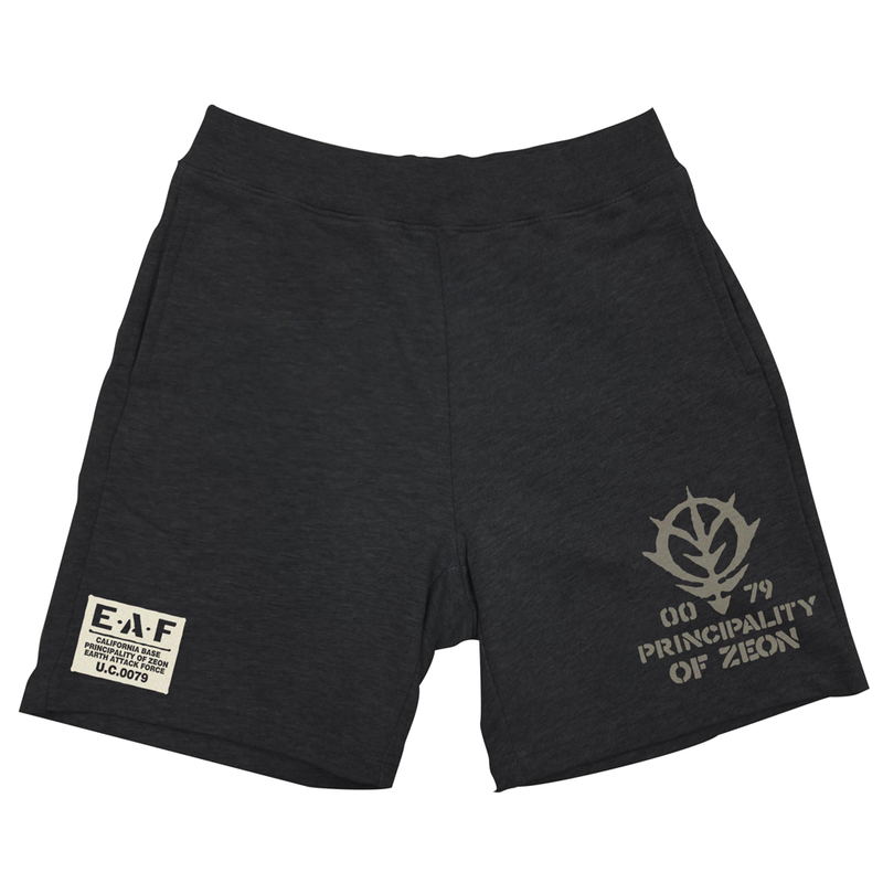 Mobile Suit Gundam: Earth Attack Force Sweat Half Shorts Black (M Size) image 1