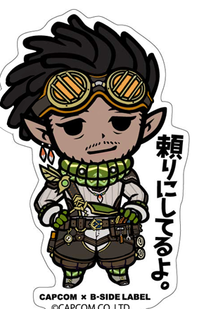 Capcom x B-Side Label Sticker Monster Hunter Bahari_