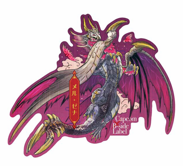 Capcom x B-Side Label Sticker Monster Hunter Malzeno (Artwork