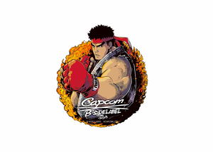 Capcom x B-Side Label Sticker Street Fighter 35th Ryu_