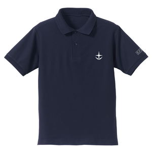 Mobile Suit Gundam - E.F.S.F. Embroidery Polo Shirt Navy (L Size)_