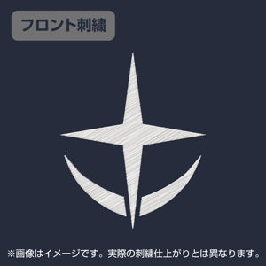 Mobile Suit Gundam - E.F.S.F. Embroidery Polo Shirt Navy (L Size)_