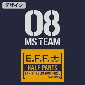 Mobile Suit Gundam: The 08th MS Team Sweat Half Shorts Deep Navy (XL Size)