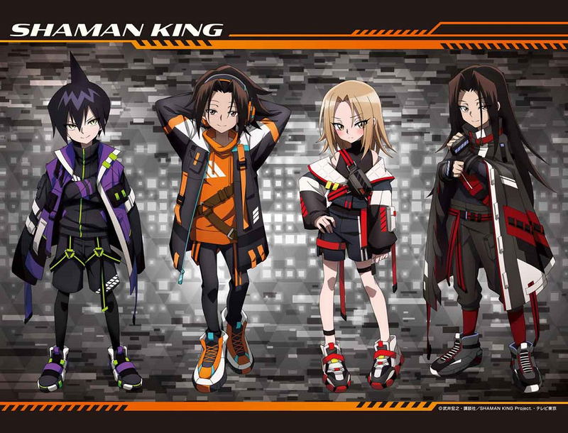 Shaman King Original Illustration B2 Wall Scroll: Cyberpunk Version image 1