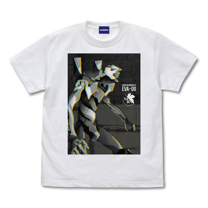 EVANGELION - Evangelion Unit-00 Effect Visual T-shirt White (XL Size) image 1