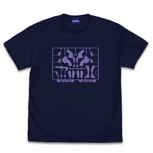 Evangelion Figure T-shirt Reprint Ver. Navy (S Size)_