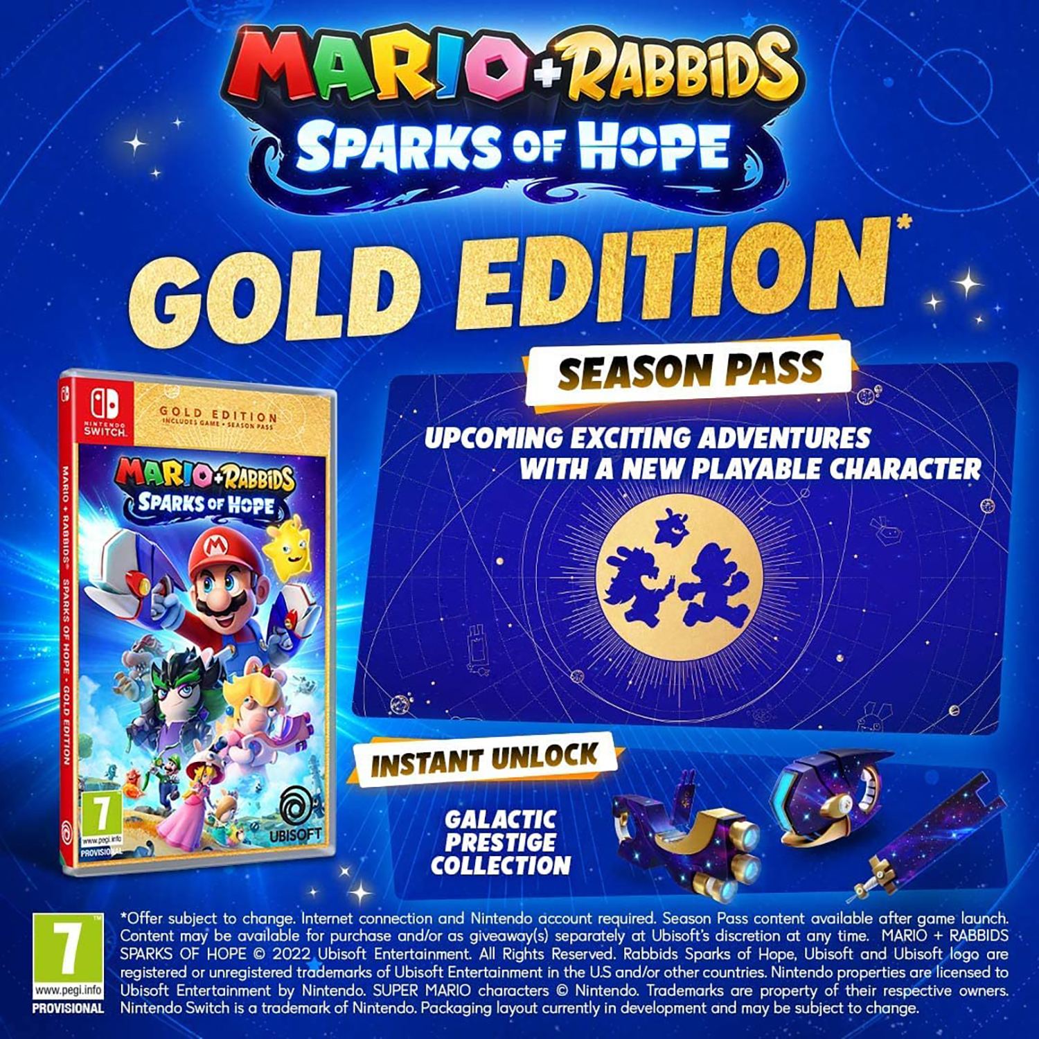 [Gold Switch + Hope Sparks of for Rabbids Nintendo Mario Edition]