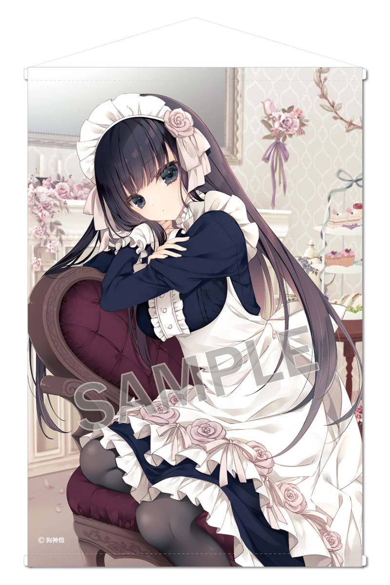 Kira Inugami B2 Wall Scroll: Rose Afternoon Tea image 1