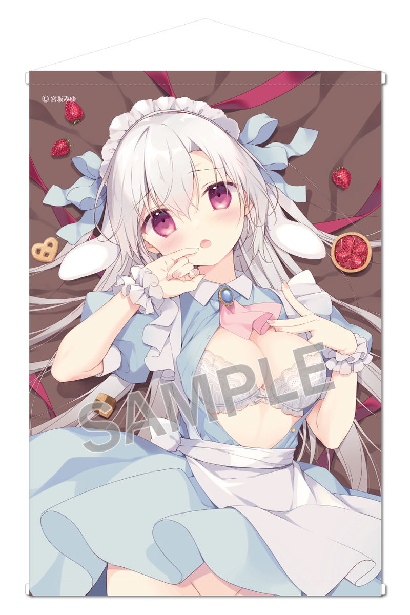 Miyu Miyasaka B2 Wall Scroll: Tea Time Rira-chan Extra Edition image 1