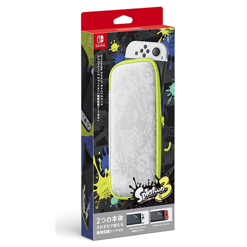 Nintendo Switch OLED Carrying Case & Screen Protector [Splatoon 3 Special Edition] image 1