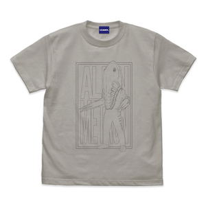 Ultra Seven Alien Metron Illustration Touch T-shirt Light Gray (M Size)_