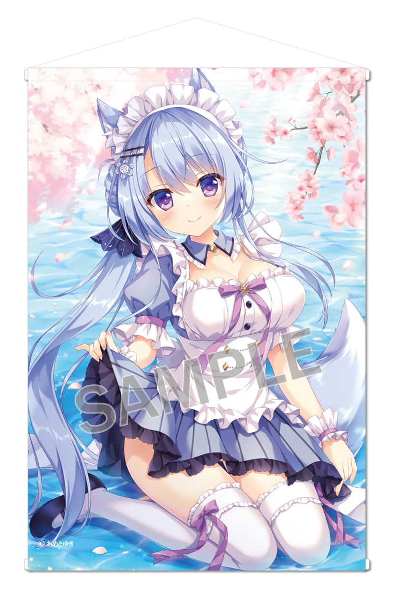 Yuki Ameto B2 Wall Scroll: Tea Time Kitsune-san image 1