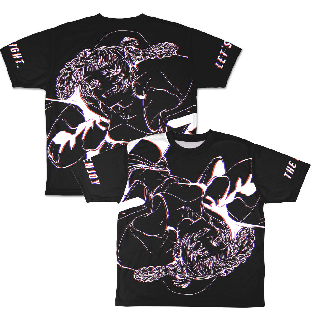 Call of the Night - Nazuna Nanakusa Double-sided Full Graphic T-shirt (S  Size)