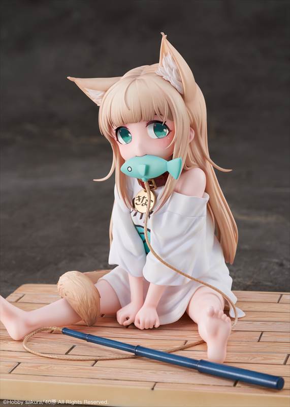 My Cat is a Kawaii Girl 1/6 Scale Pre-Painted Figure: Kinako Sitting Fish Ver. image 7