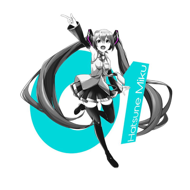 Hatsune Miku - Yen G Ver. T-shirt White (S Size) image 2