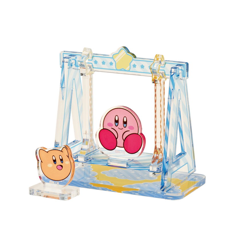 Kirby's Dream Land: Moving Diorama Acrylic Stand 3 Swing - Kirby & Scarfy image 1