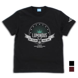 Renmei Kuugun Koukuu Mahou Ongakutai Luminous Witches Emblem T-shirt Black (XL Size)_