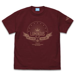 Renmei Kuugun Koukuu Mahou Ongakutai Luminous Witches Emblem T-shirt Burgundy (S Size)_