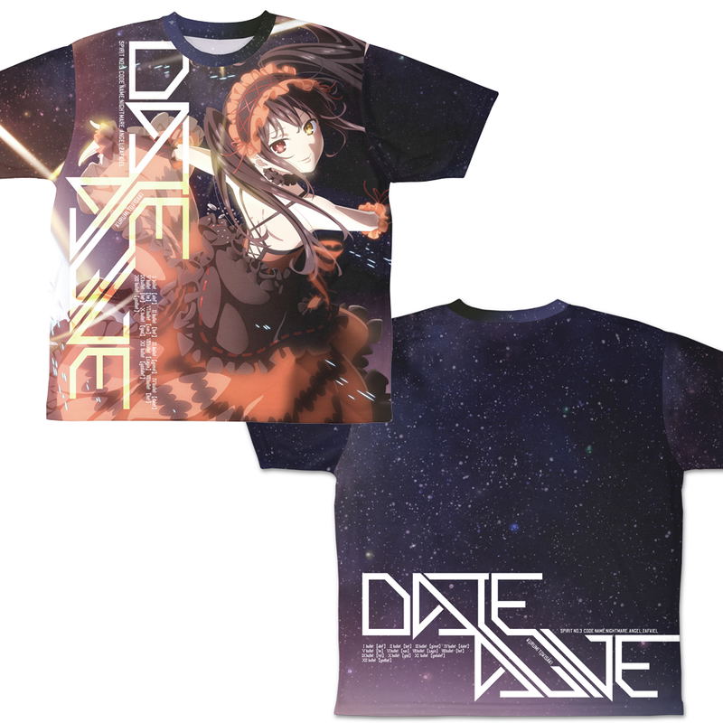 Date A Live IV - Kurumi Tokisaki Double-sided Full Graphic T-shirt (S Size) image 1
