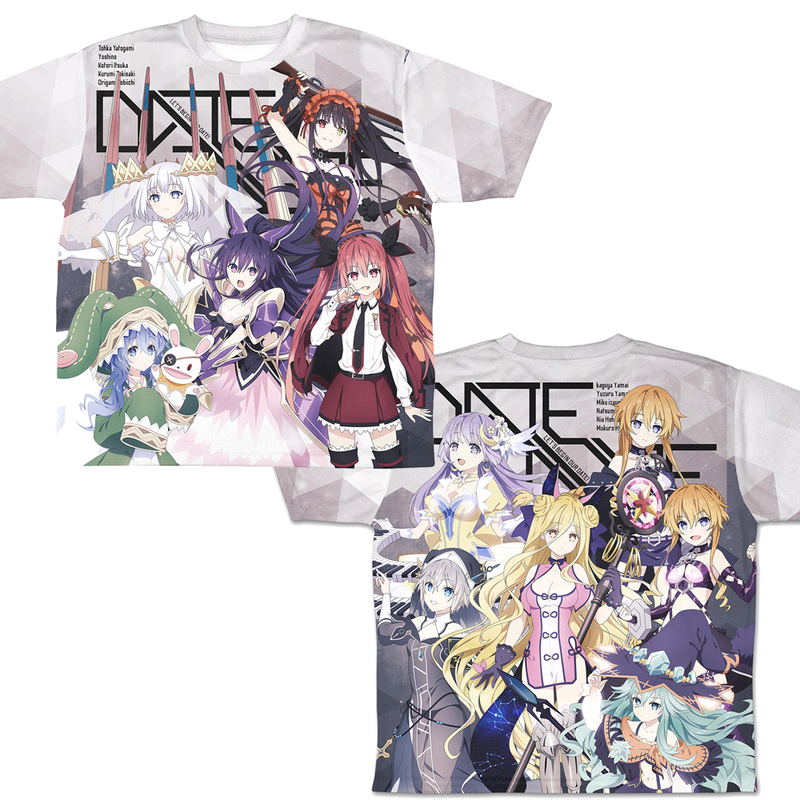 Date A Live IV - Heroine Group Double-sided Full Graphic T-shirt (L Size) image 1